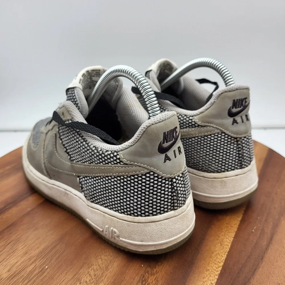 Nike Air Force 1 Premium Shoes Boys 6.5Y (GS) Cool Grey Gray 748981-005 Sneakers